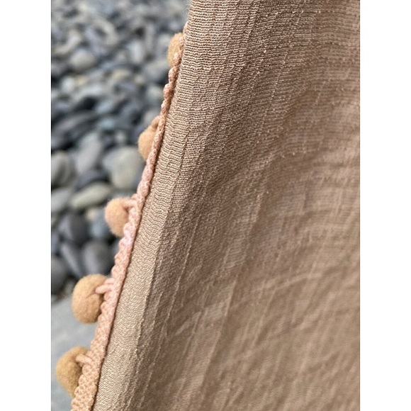 🐚 TALL WHITE POM POM SLIT HIGH WAIST BEACH PANTS! - Picture 8 of 12